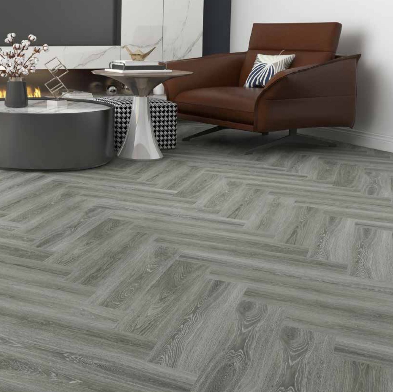 Driftwood Oak Herringbone SPC Click 5mm