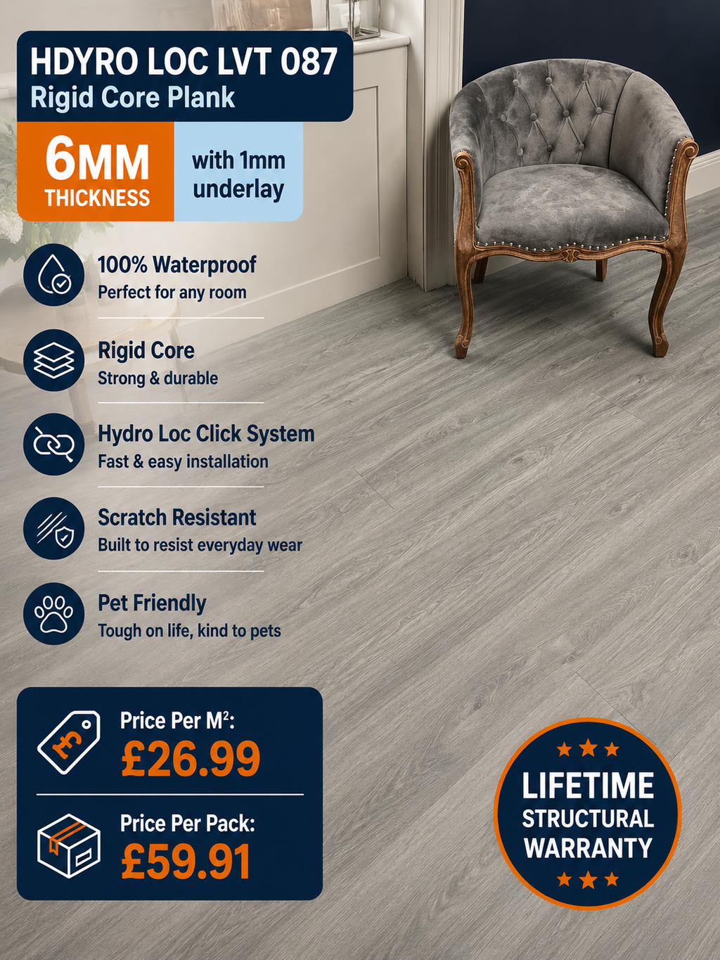 Hydro Loc 087 Rigid Core Plank