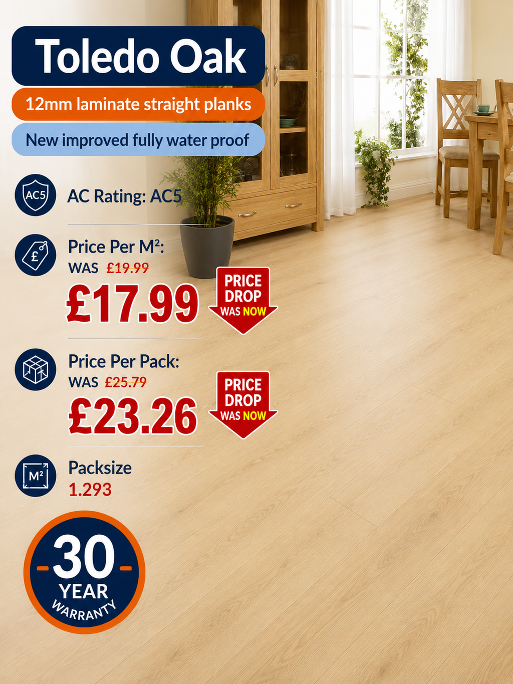 Toledo Oak 12mm