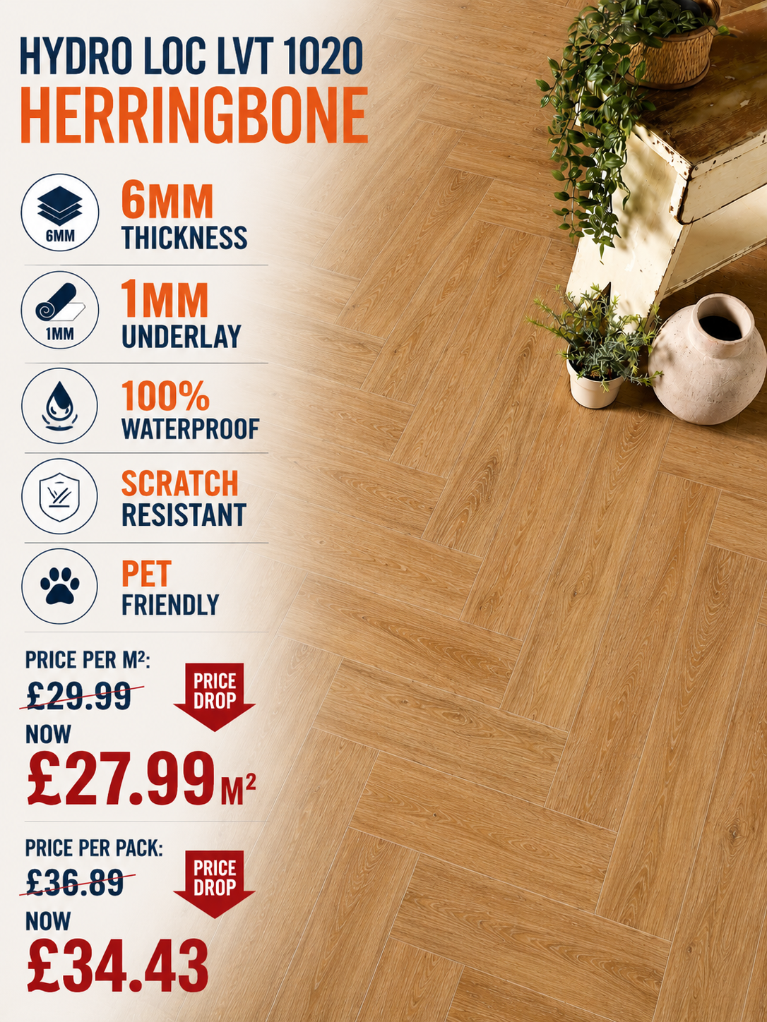 Hydro Loc 1020 Herringbone