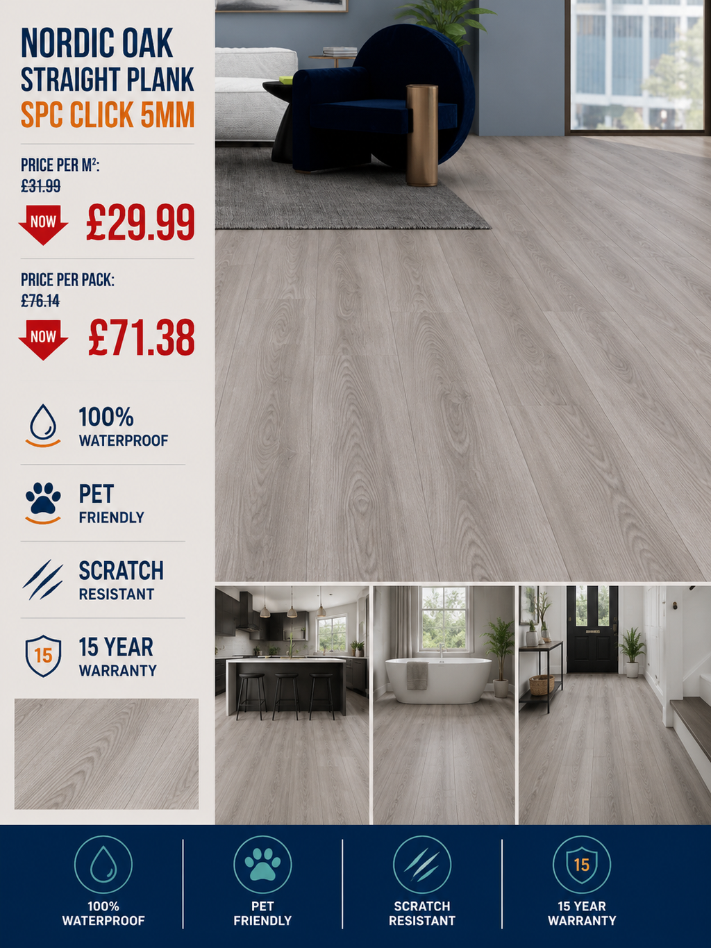 Nordic Oak SPC Click 5mm