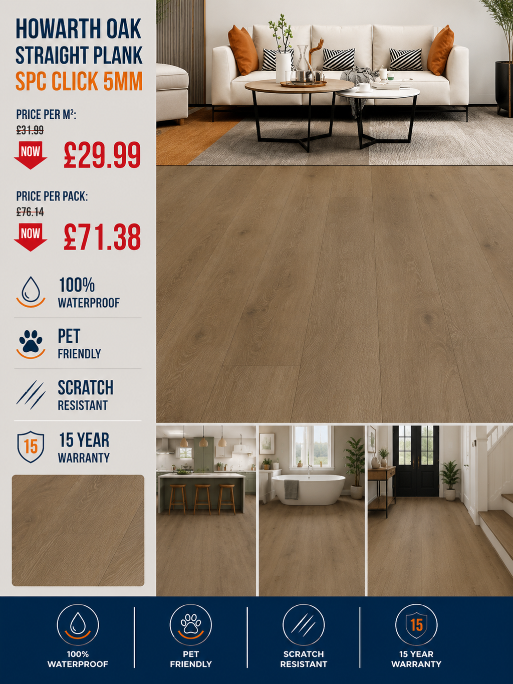 Howarth Oak SPC Click 5mm