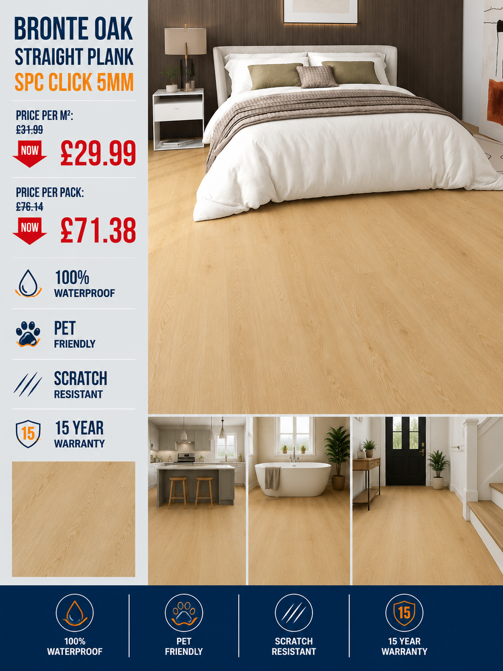 Bronte Oak SPC Click 5mm