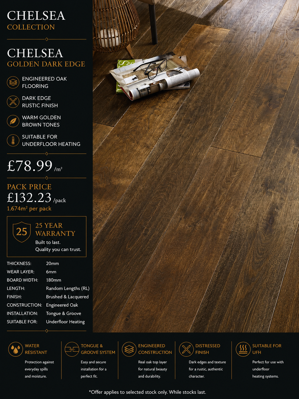 Chelsea Golden Dark Edge