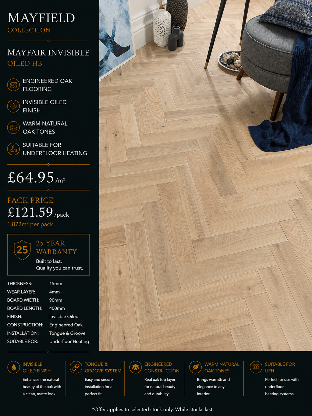 Mayfair Invisible Oiled HB