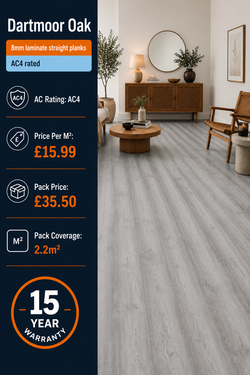 8mm Dartmoor Oak