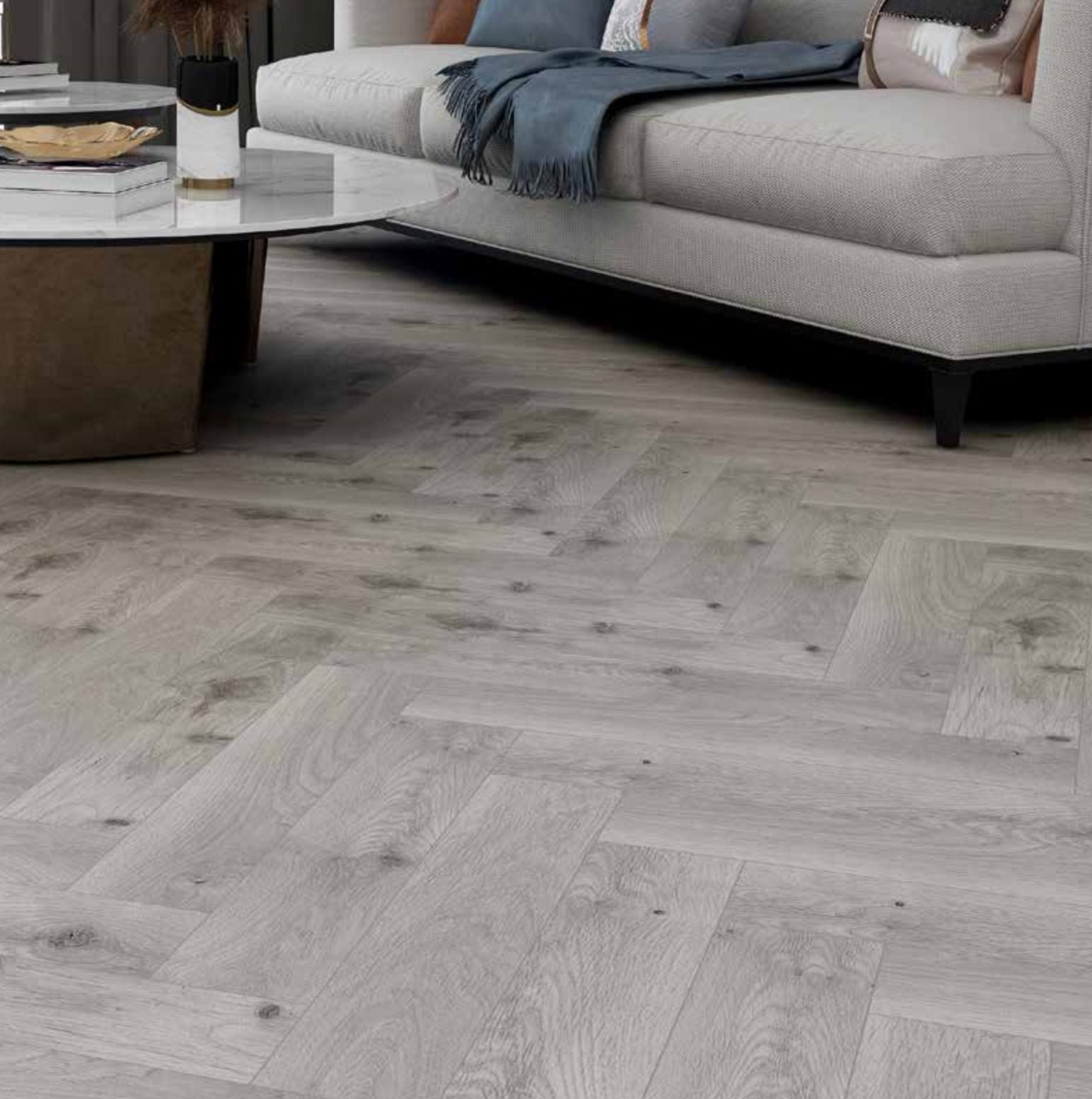 Grey Oak Herringbone SPC Click 5mm